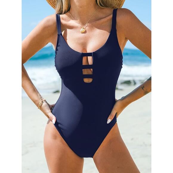 Cupshe Women's Medium Navy Blue Swimsuit - Picture 12 of 13